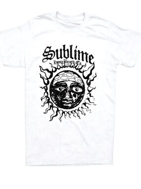 Sublime Sun Graphic Heather Balck Womens Mens T-shirt Unisex